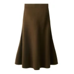 ME+EM Felted Maxi Skirt in Bronzed Brown