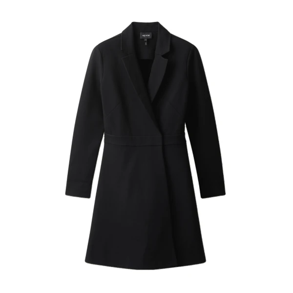 ME+EM Fit + Flare Blazer Dress in Black