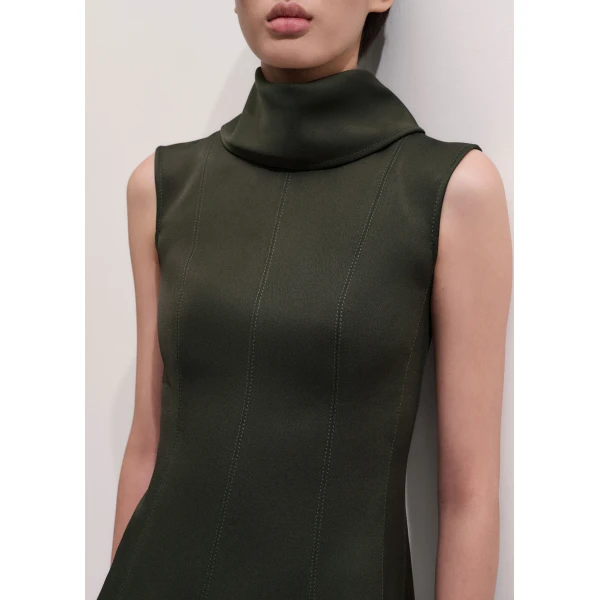 ME+EM Fit + Flare Maxi Dress in Bay Green