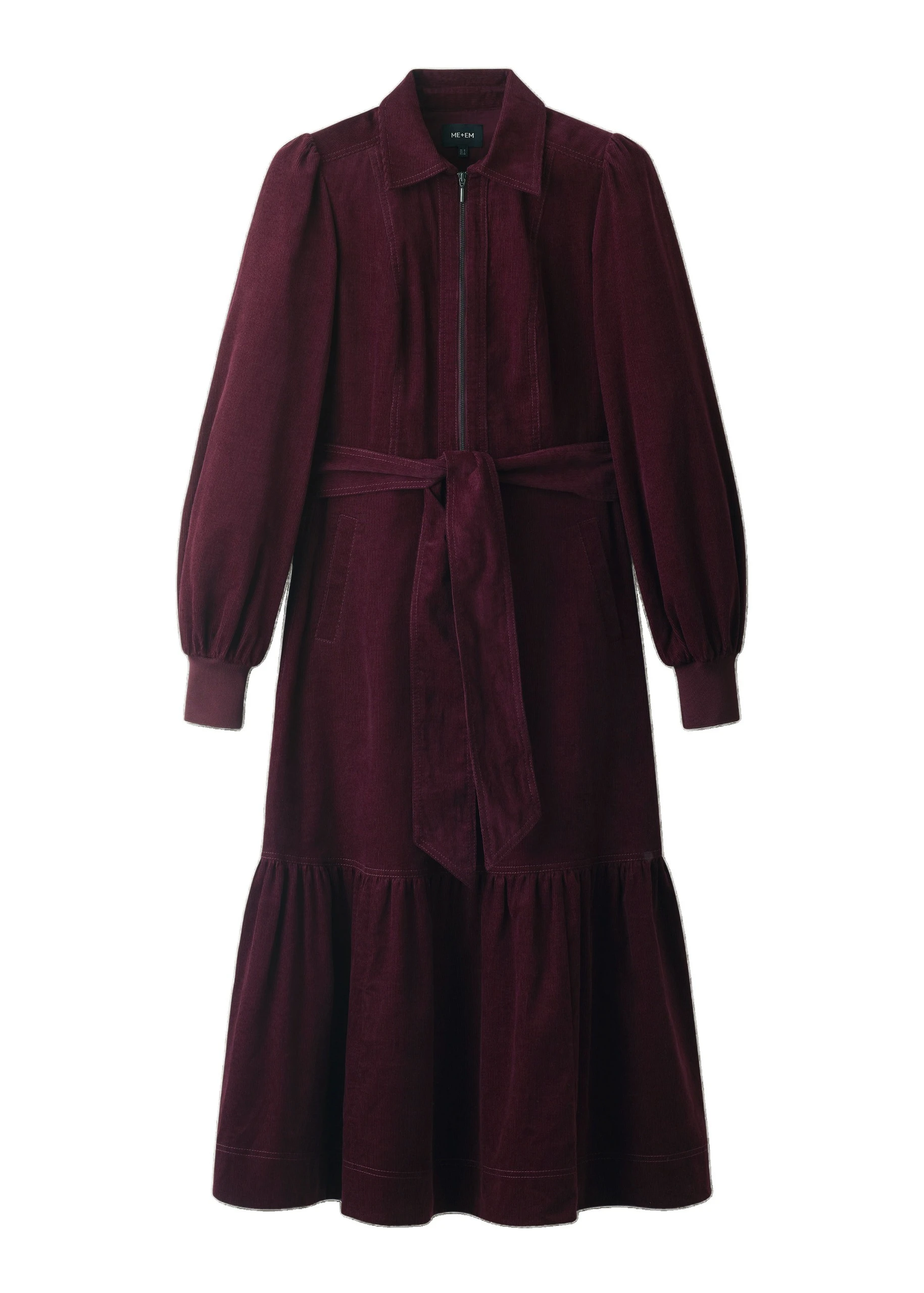 ME+EM Fit + Flare Midi Dress in Merlot | Dresses | Coveti ME+EM Fit + Flare Midi Dress in Merlot