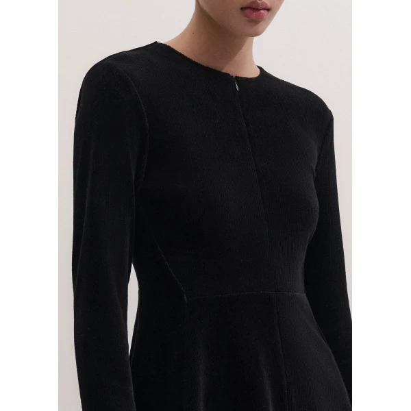 ME+EM Fit + Flare Short Dress in Black
