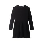 ME+EM Fit + Flare Short Dress in Black