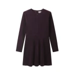 ME+EM Fit + Flare Short Dress in Merlot Red