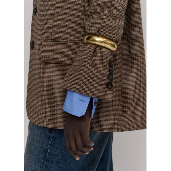 ME+EM Forever Hinged Cuff in Gold Toned