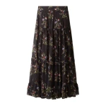 ME+EM Full-Length Skirt in Black Multi