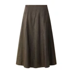 ME+EM Full-Length Skirt in Gold/Brown | Maxi Skirts | Coveti