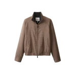 ME+EM Heritage Bomber Jacket in Pecan Brown Multi