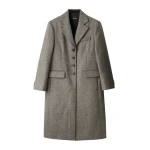 ME+EM Heritage Oversized Coat in Grey Mélange | Coats | Coveti