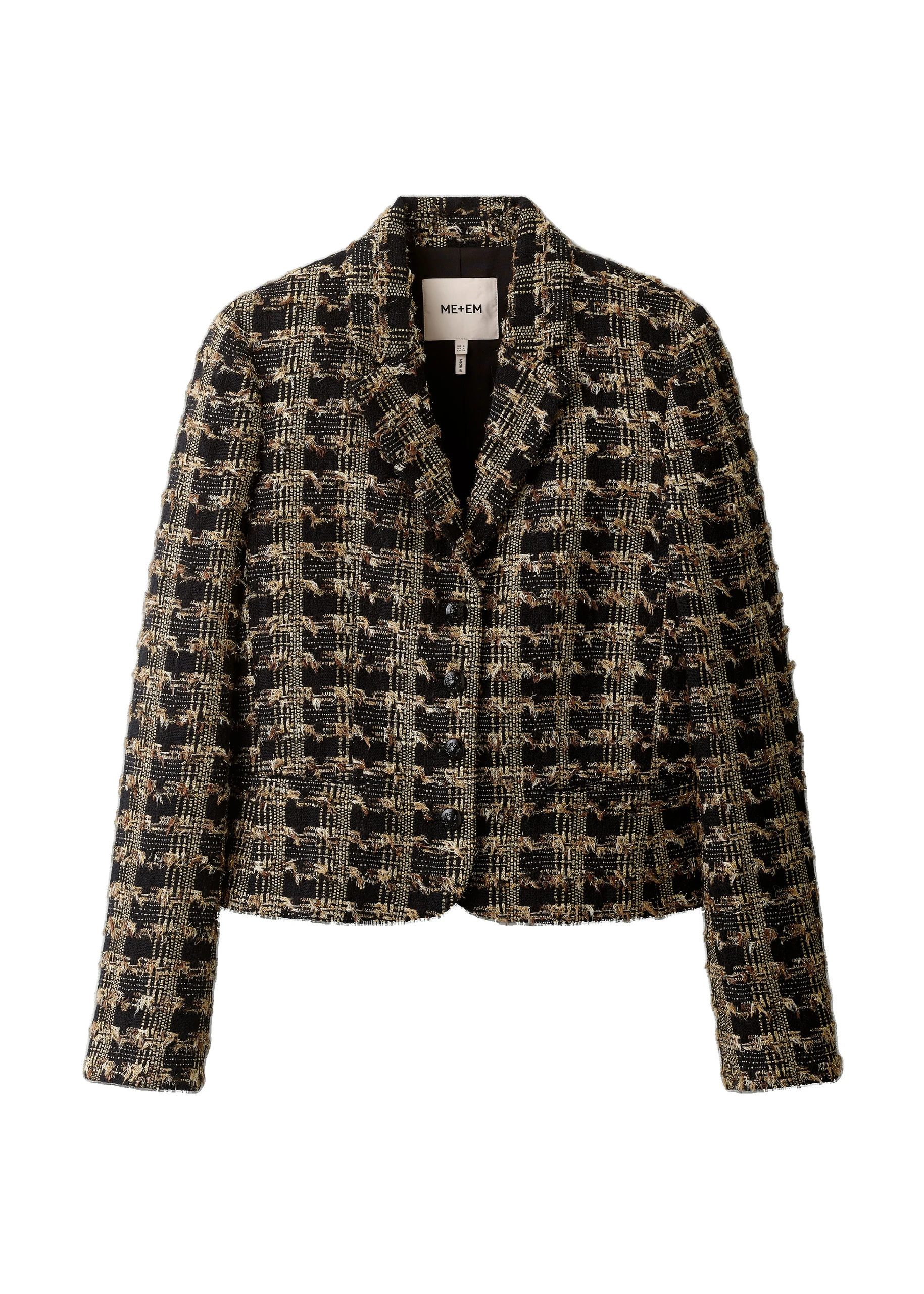 ME+EM Heritage Short Jacket in Black Multi ME+EM Heritage Short Jacket in Black Multi | Jackets | Coveti