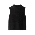 ME+EM High Neck Knit Vest in Black | Sweaters | Coveti