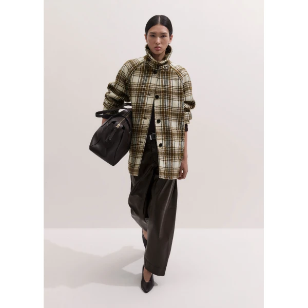 ME+EM High Neck Straight Jumper in Cocoa Brown, view 4 | Sweaters | Coveti