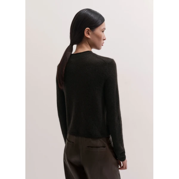 ME+EM High Neck Straight Jumper in Cocoa Brown, view 5 | Sweaters | Coveti