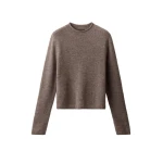 ME+EM High Neck Straight Jumper in Hazelnut Mélange