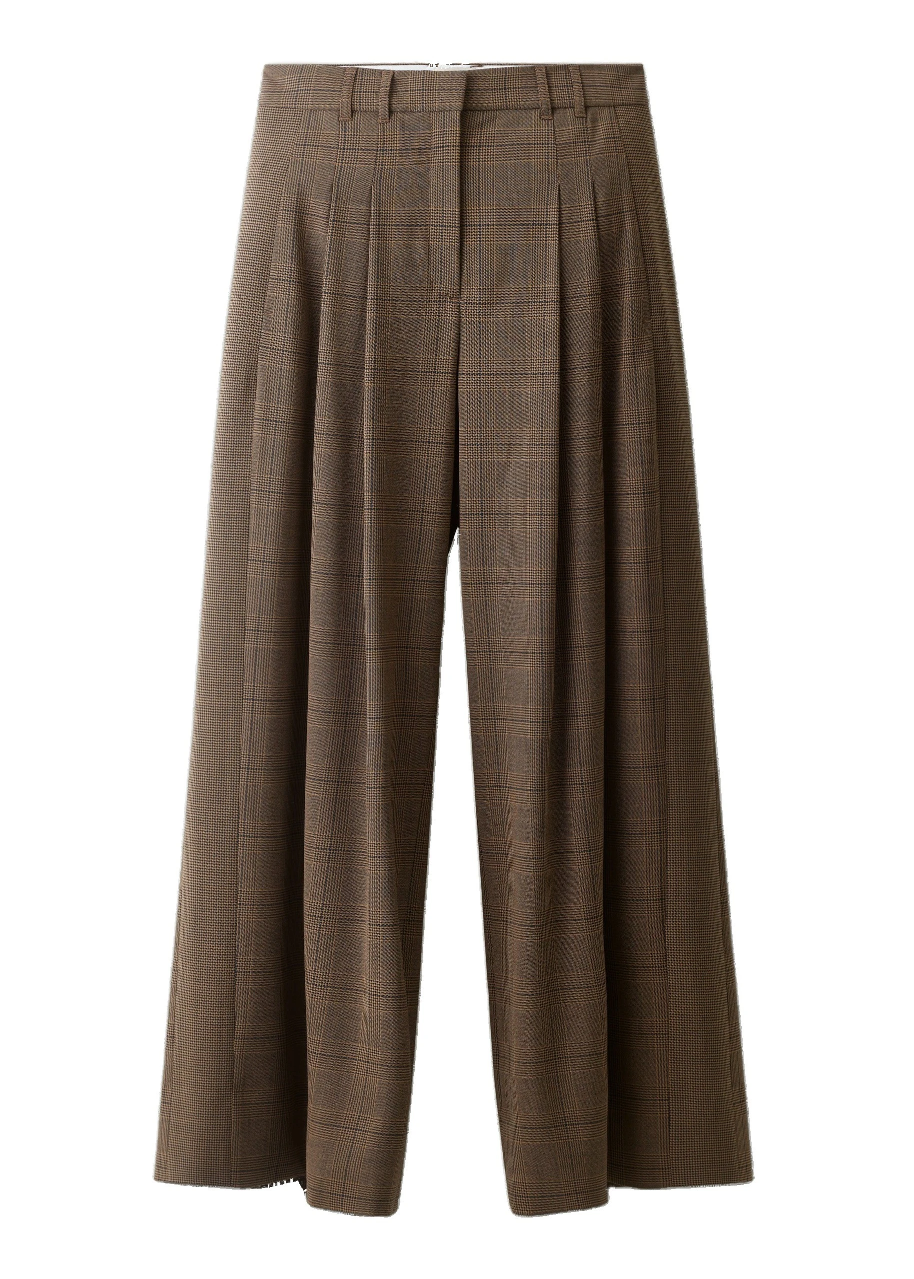 ME+EM Icon Trouser in Pecan Brown Multi | Pants | Coveti ME+EM Icon Trouser in Pecan Brown Multi
