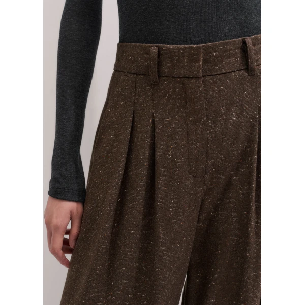 ME+EM Icon Trouser in Warm Chocolate Brown