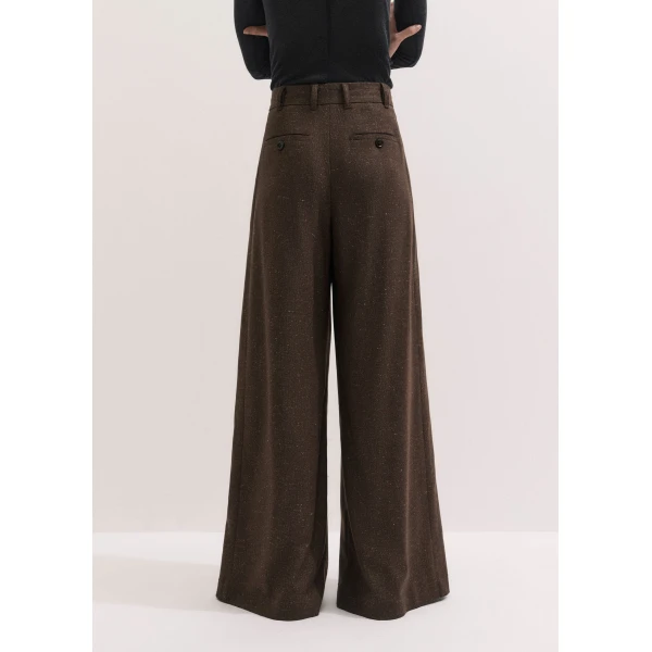 ME+EM Icon Trouser in Warm Chocolate Brown