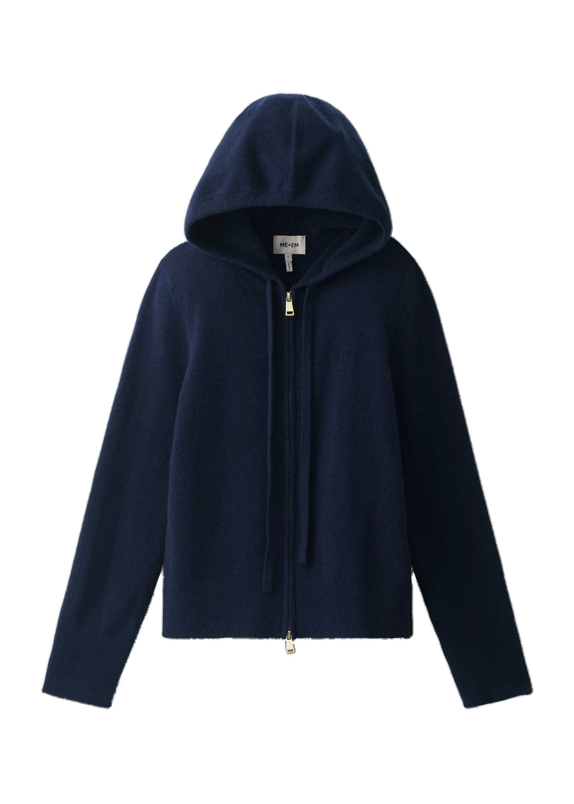 ME+EM Icon Zip Hoodie in Navy ME+EM Icon Zip Hoodie in Navy | Sweaters | Coveti