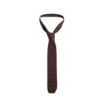ME+EM Knit Tie in Merlot/Dark Chocolate