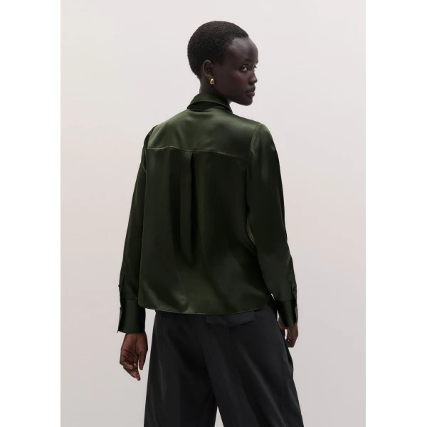 ME+EM Layering Shirt in Bay Green, view 6 | Shirts | Coveti