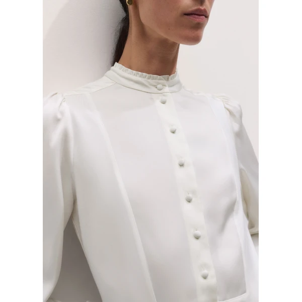ME+EM Layering Top in Light Cream, view 4 | Tops | Coveti