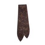 ME+EM Leopard Print Evening Scarf in Dark Brown Multi