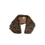 ME+EM Luxe Collar Scarf in Tan/Black