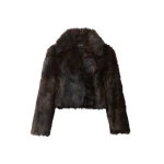 ME+EM Luxe Crop Jacket in Black Brown