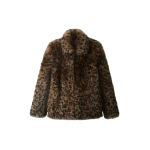 ME+EM Luxe Leopard Jacket in Pecan Brown | Coats | Coveti