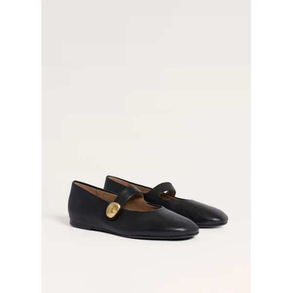ME+EM Mary-Jane Ballet Flat in Black, view 5 | Flats | Coveti