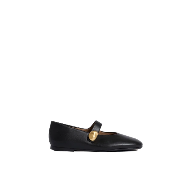 ME+EM Mary-Jane Ballet Flat in Black