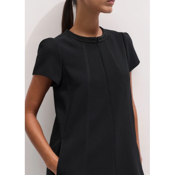 ME+EM Mini Swing Dress in Black