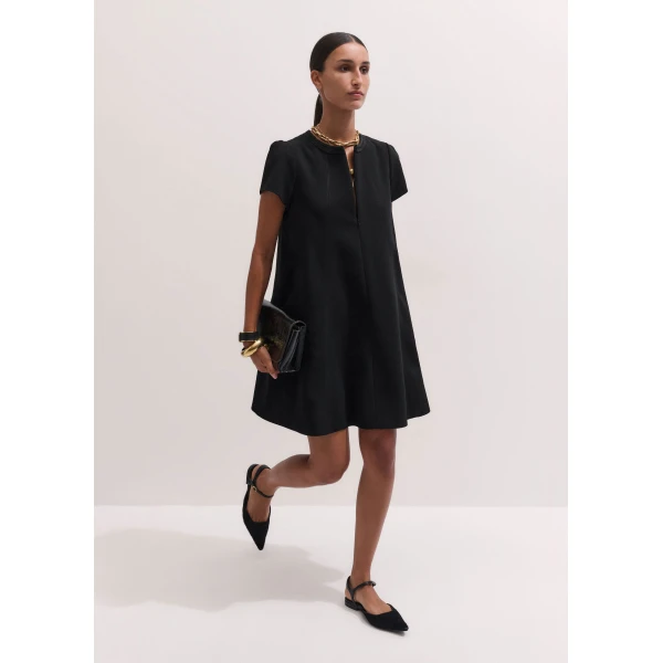 ME+EM Mini Swing Dress in Black