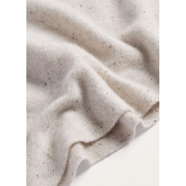 ME+EM Mini Triangle Knit Scarf in Cream