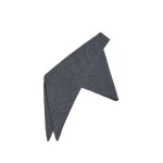 ME+EM Mini Triangle Knit Scarf in Mid Grey Mélange