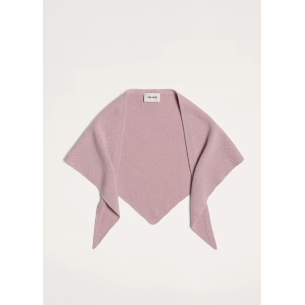 ME+EM Mini Triangle Knit Scarf in Smoke Pink