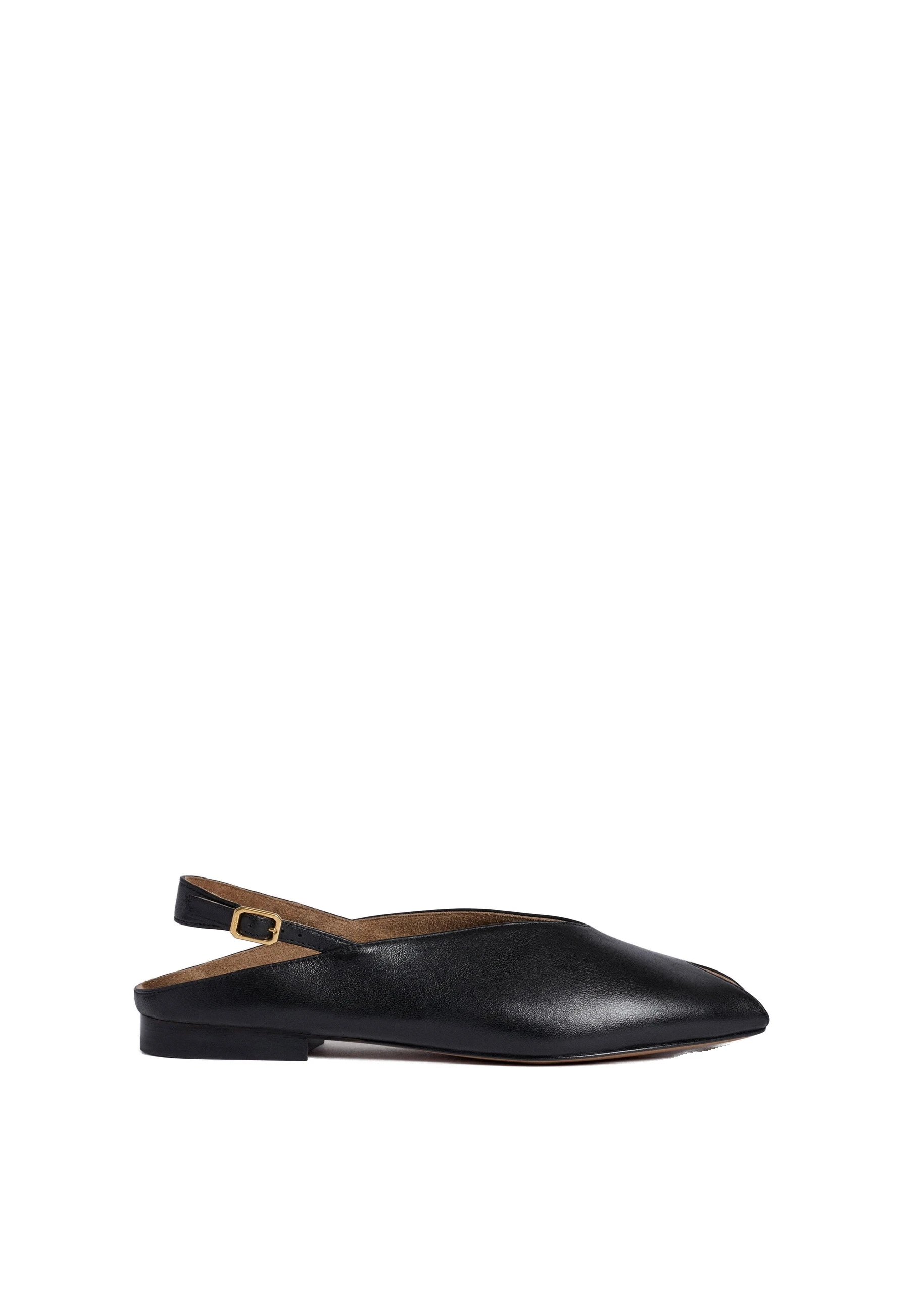 ME+EM Peep Toe Flat in Black | Shoes | Coveti ME+EM Peep Toe Flat in Black