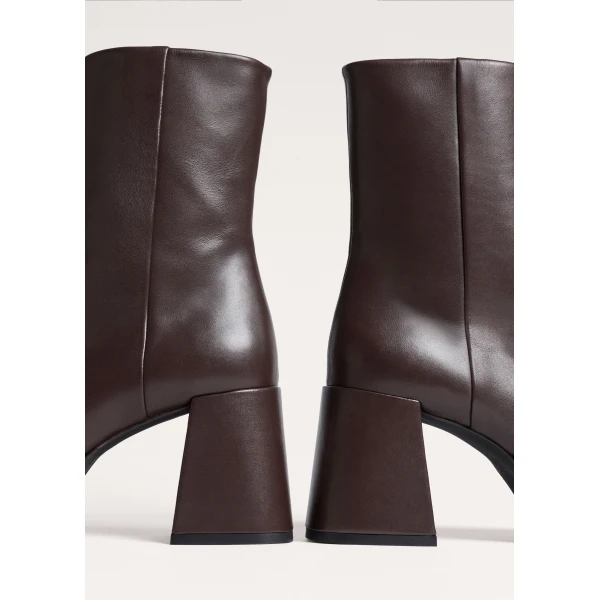 ME+EM Platform Ankle Boot in Dark Chocolate