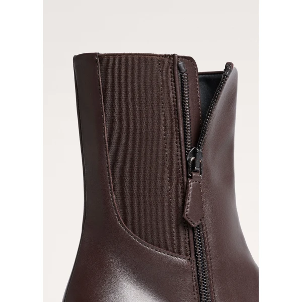 ME+EM Platform Ankle Boot in Dark Chocolate