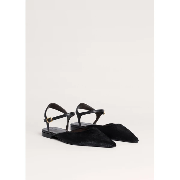 ME+EM Point Toe Flat in Black