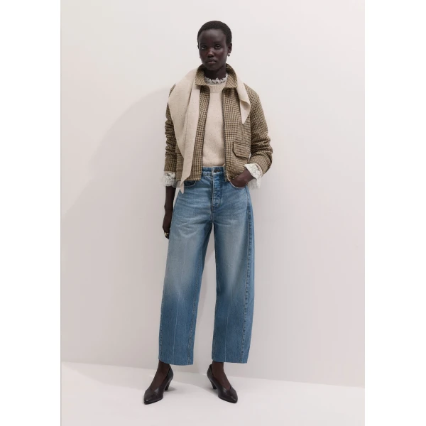 ME+EM Relaxed Crop Jumper in Cream