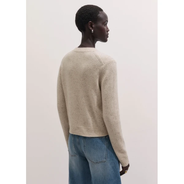 ME+EM Relaxed Crop Jumper in Cream