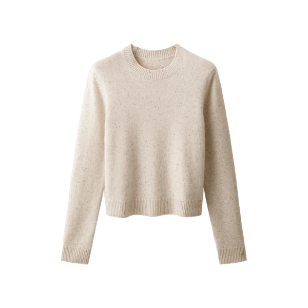 ME+EM Relaxed Crop Jumper in Cream