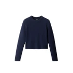 ME+EM Relaxed Crop Jumper in Navy | Sweaters | Coveti
