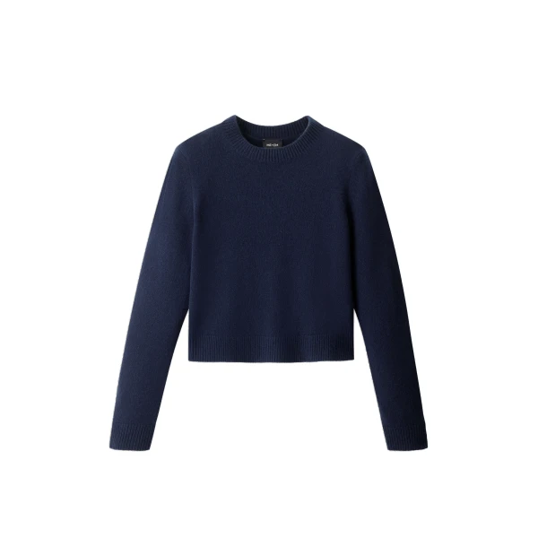 ME+EM Relaxed Crop Jumper in Navy