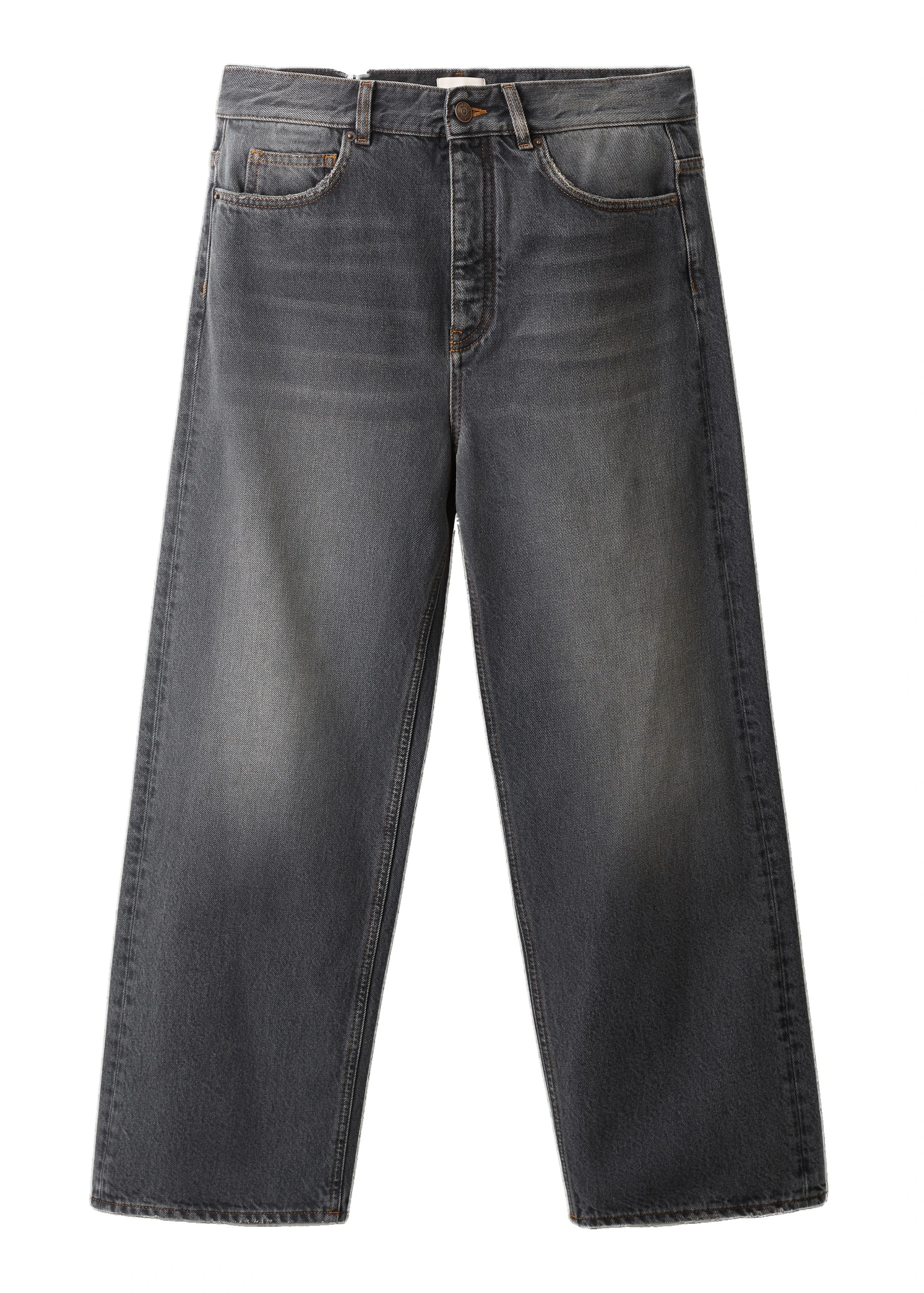 ME+EM Relaxed Straight Crop Jean in Charcoal Wash | Pants | Coveti ME+EM Relaxed Straight Crop Jean in Charcoal Wash