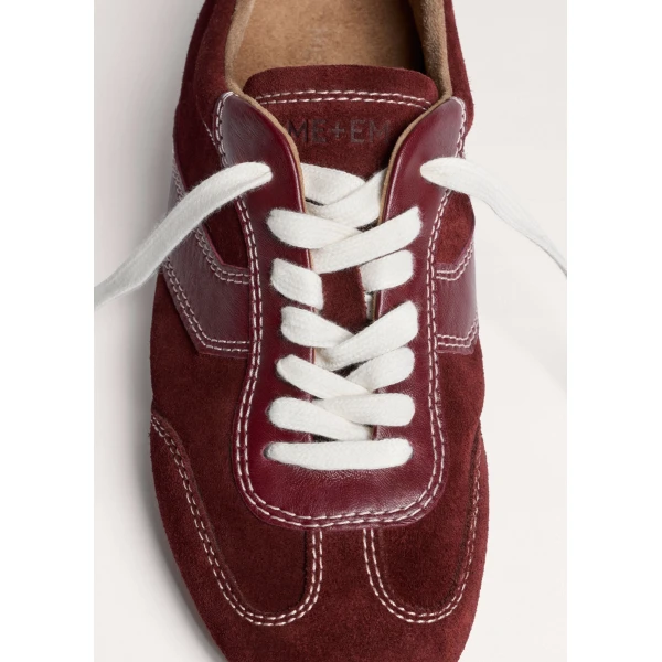 ME+EM Retro Runner Trainer in Rich Red