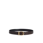 ME+EM Reversible Belt in Chocolate/Black | Belts | Coveti