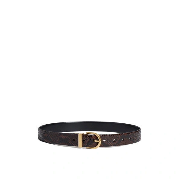 ME+EM Reversible Belt in Chocolate/Black