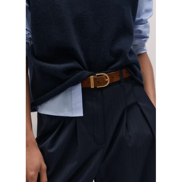 ME+EM Reversible Belt in Port Brown/Caramel