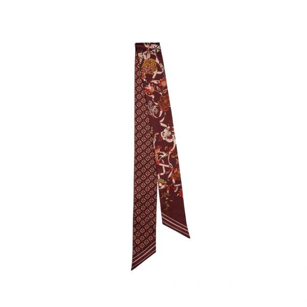 ME+EM Reversible Floral Scarf in Claret Red
